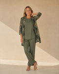 Beatriz | Conjunto de Tres Piezas con Chaqueta Estampada